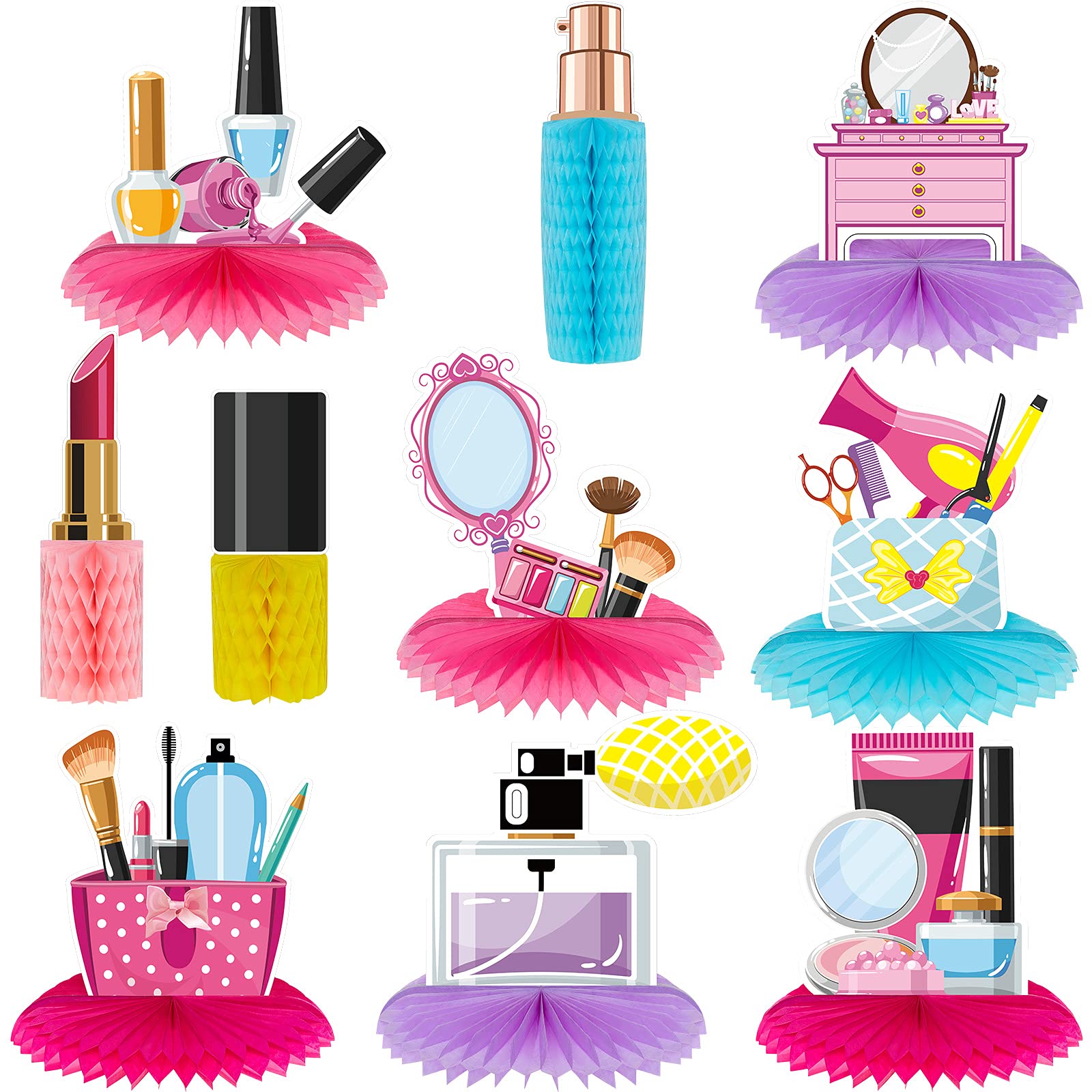 Censen spa centerpiece nails design adds chic ambiance for stylish spa party.