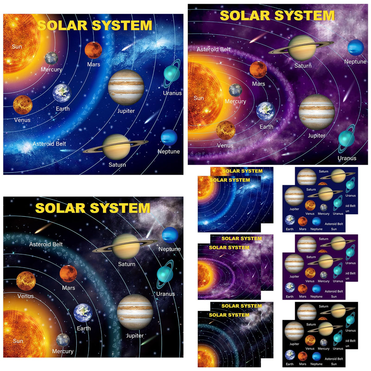 Censen space stickers: solar system pack for easy DIY crafts and decorations