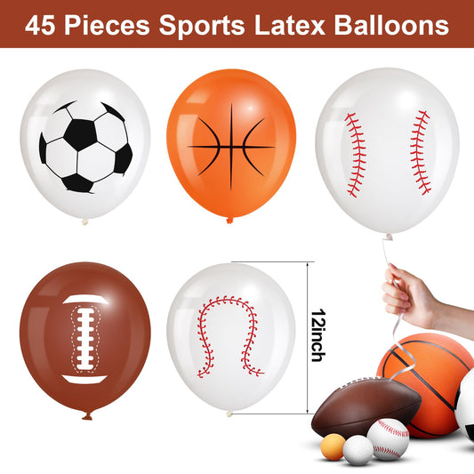 Censen basketball-print 12-inch balloon adds dynamic flair to game day party