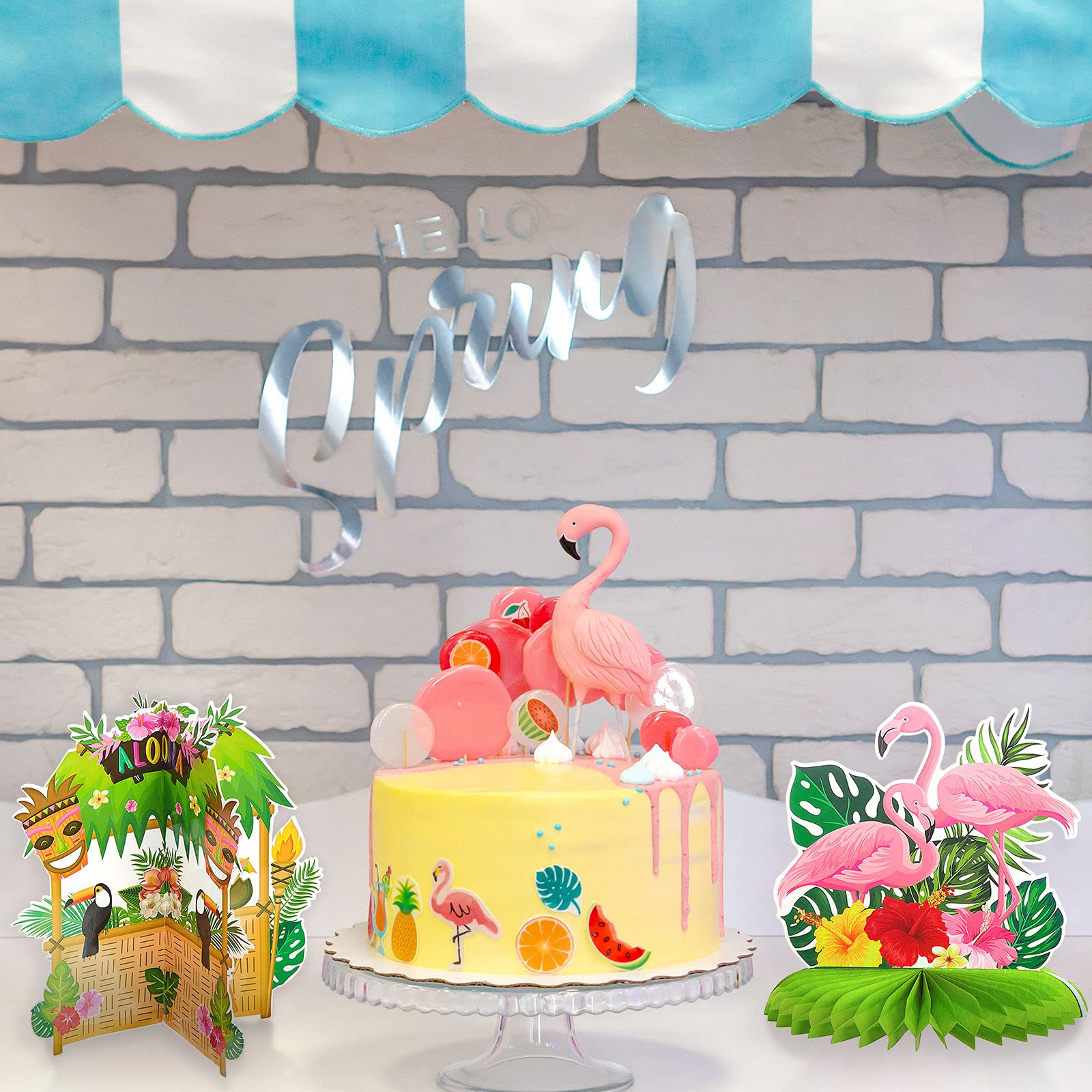 Censen standing tropical card flamingo for photo friendly backdrop