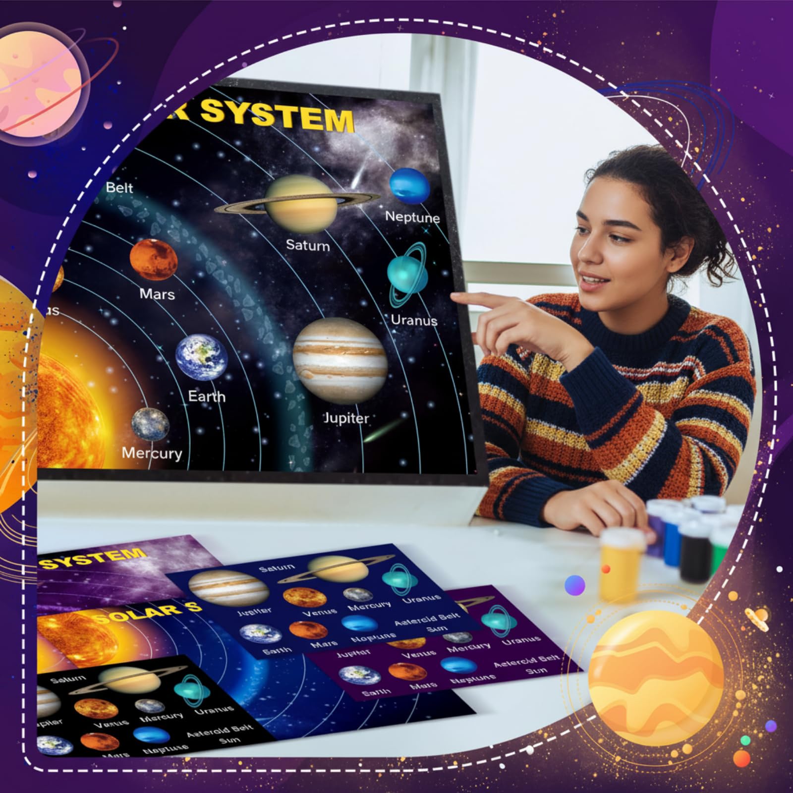 Censen waterproof space stickers resist wear for long-lasting decor