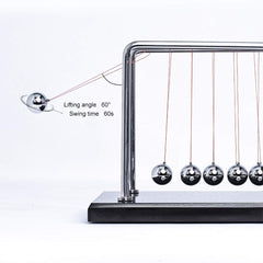 CERROPI Newton cradle swinging balls demonstrating smooth motion and balance