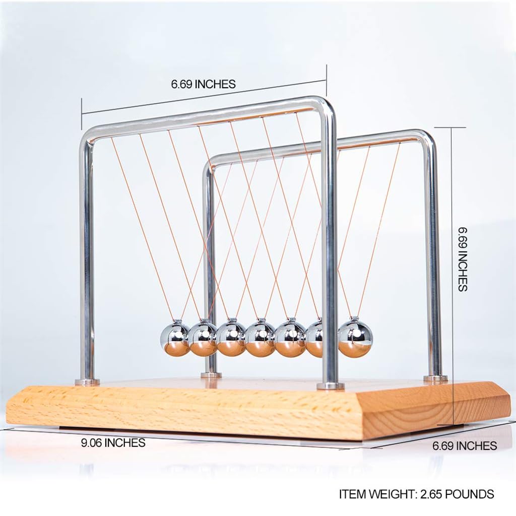 CERROPI Newton's Cradle teaching demo visualizes momentum and energy transfer.