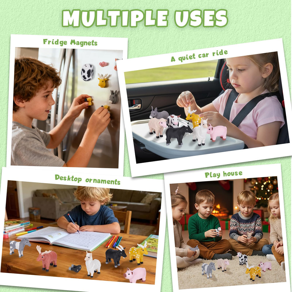 Cessfle 3D-printed farm animals display, durable design for quick Easter gifting