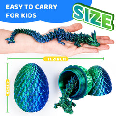 Cessfle bendable dragon poseable figure invites interactive adventures after the egg is opened.