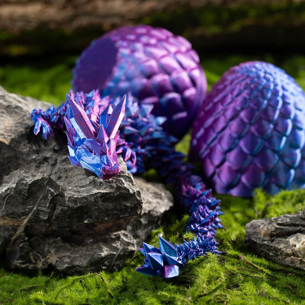 cessfle crystal dragon inside after cracking, a vibrant display piece and imaginative playmate