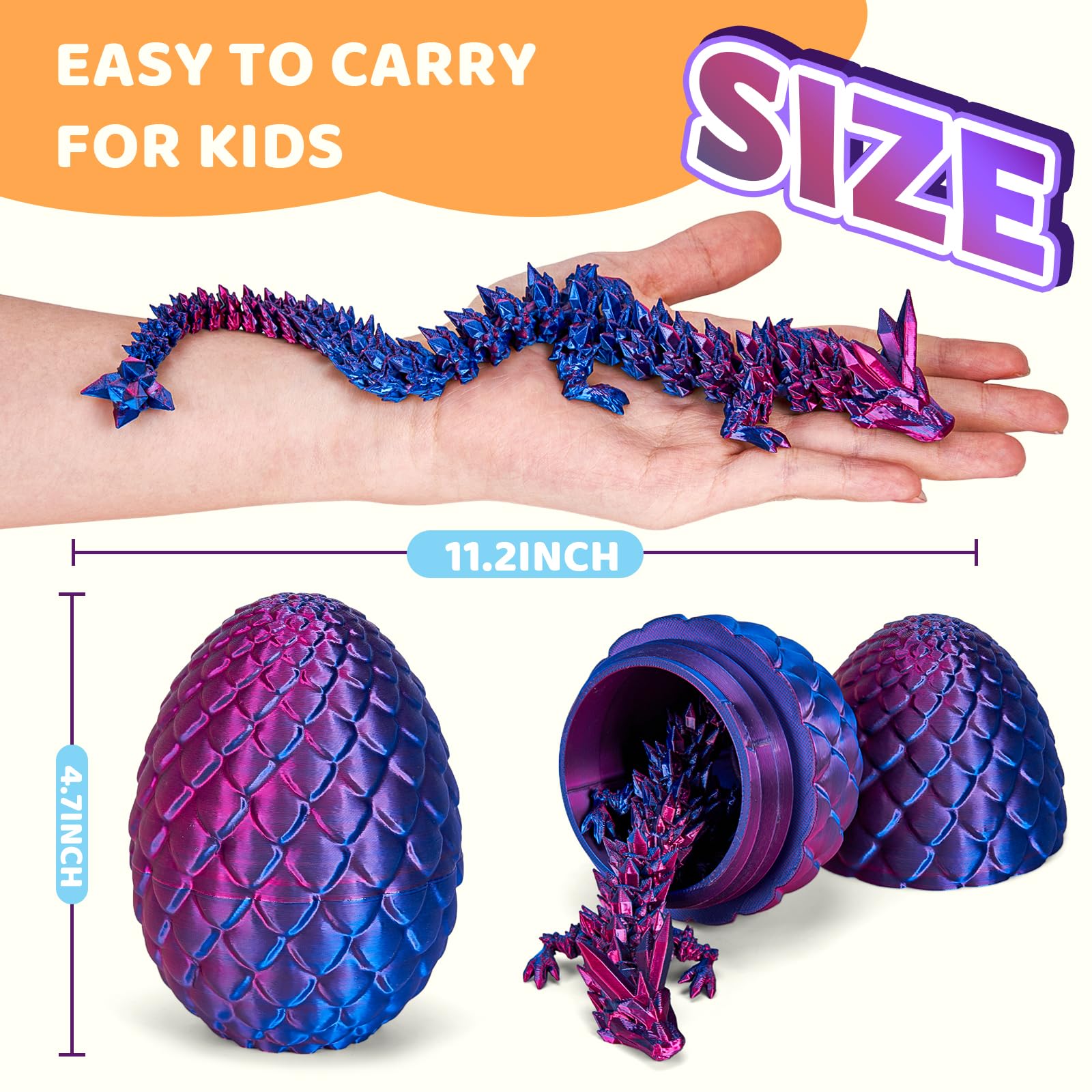 cessfle dragon egg doubles as a playful Easter decor display
