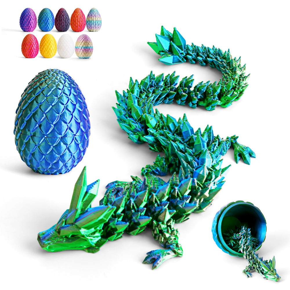 Cessfle Easter dragon egg crystal shell reveals a vibrant 3D dragon inside for eye-catching basket surprises.