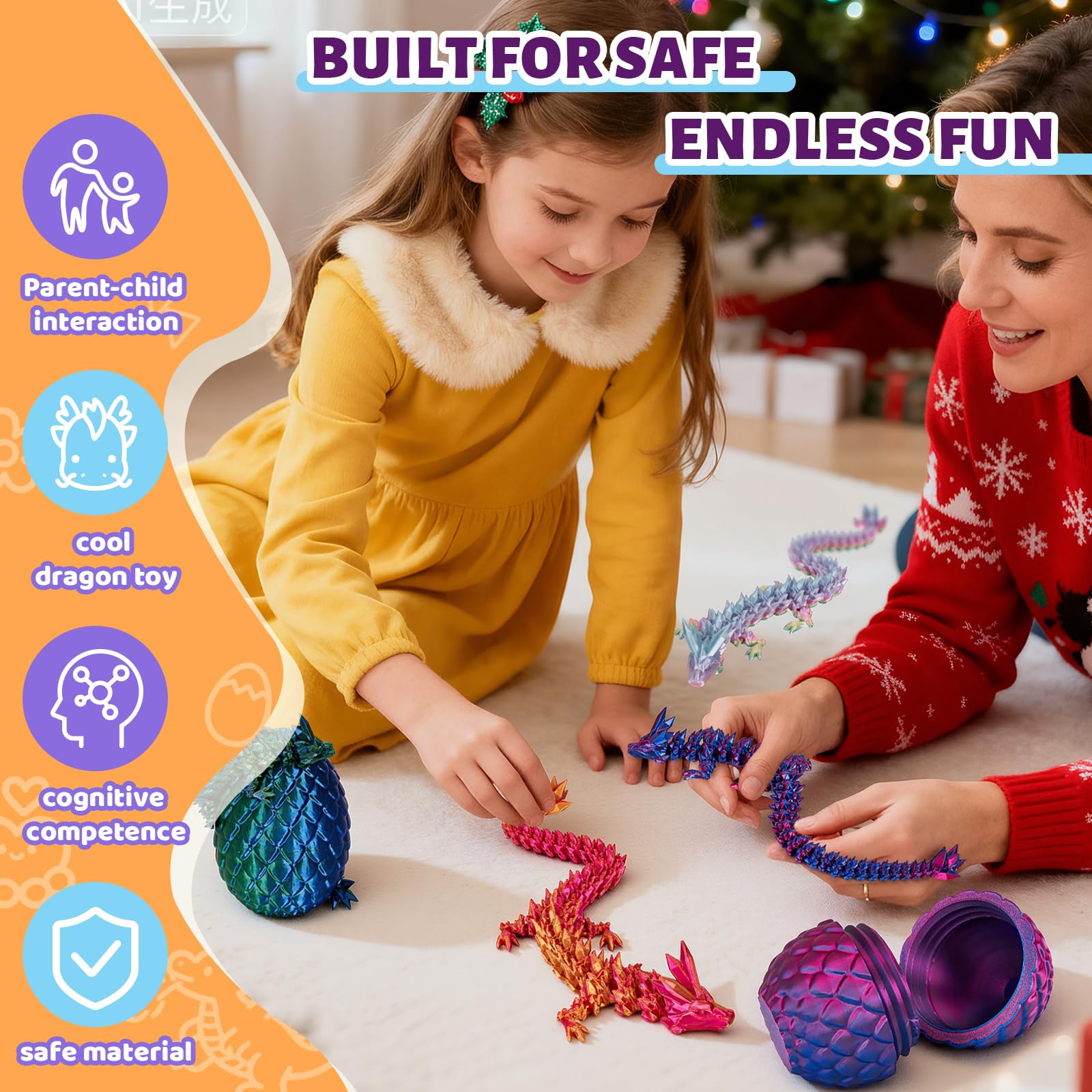 cessfle eco-friendly PLA dragon is safe for kids and biodegradable