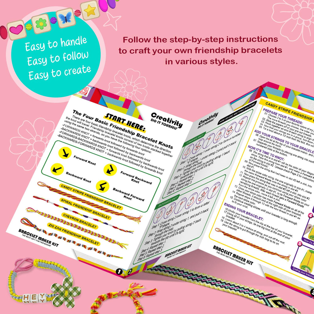 CEUCAL bracelet kit includes letter beads for personalized messages
