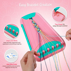 CEUCAL bracelet kit side drawer open for quick access to color threads