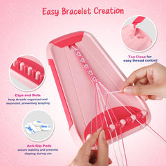 CEUCAL bracelet kit features a side-drawer storage for neat project setup.