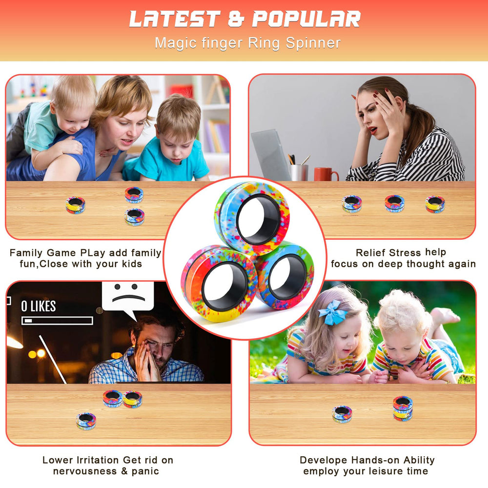 Cevioce Easter basket magnetic rings add playful stress relief for teens.