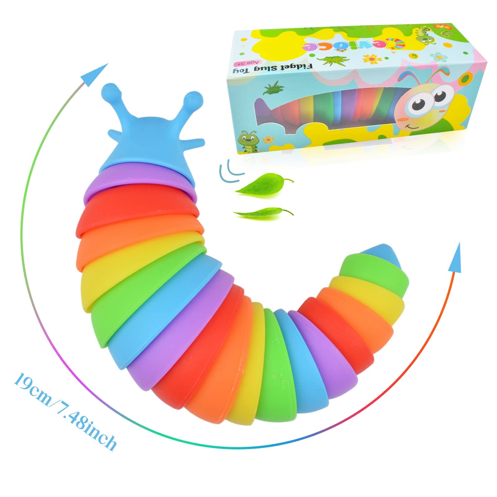 Cevioce fidget slug 3D articulated detail aids dexterity