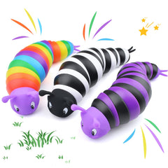 Cevioce fidget slug toy close-up shows soft silicone head for safe tactile play.