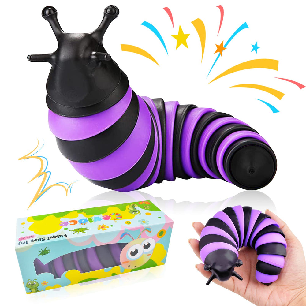 Cevioce fidget slug toy handheld design promotes tactile focus and stress relief.