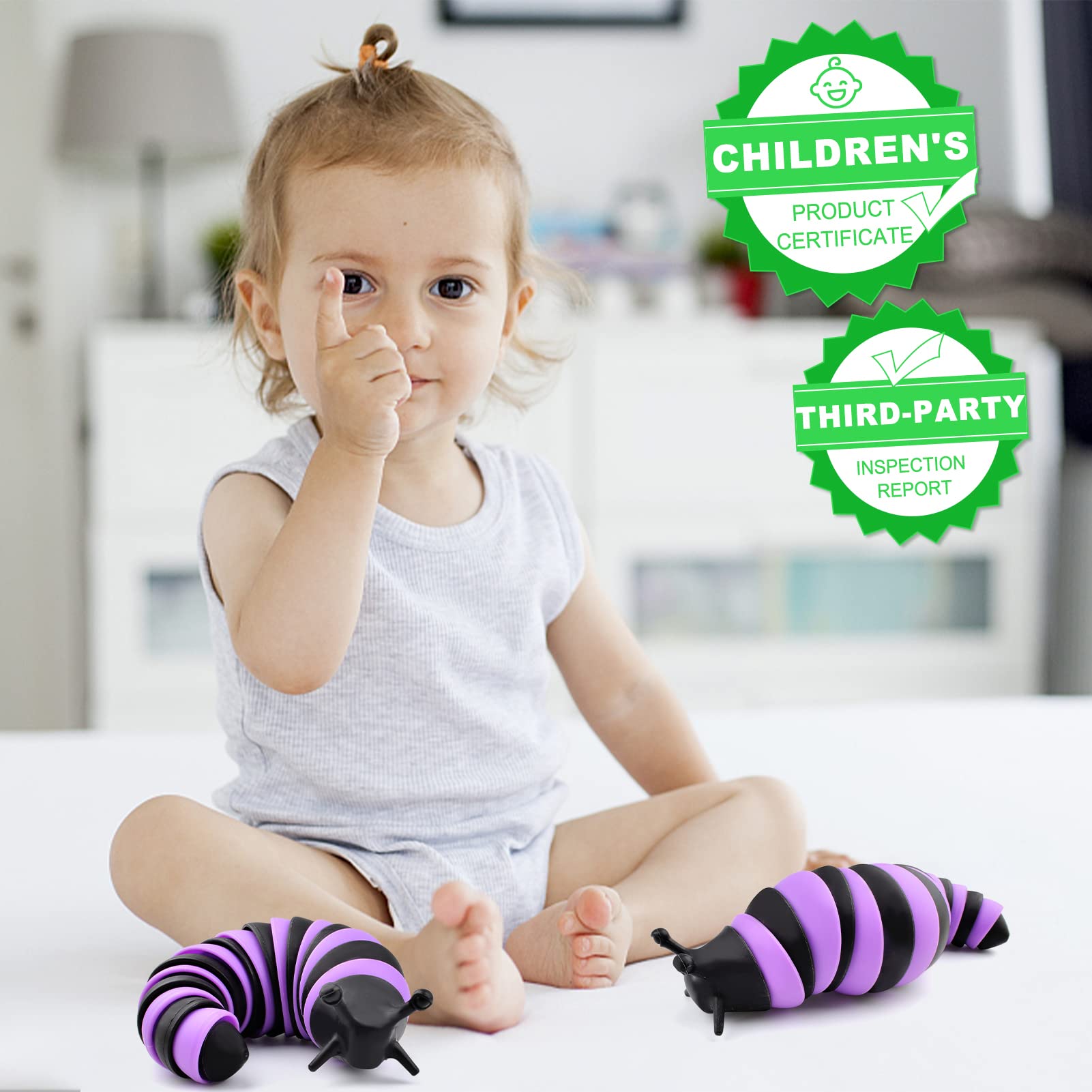 Cevioce fidget slug toy sound crisp, enhancing sensory engagement during play.