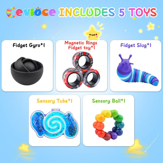 Cevioce slug fidget toy provides tactile squish and sensory focus for stress management.