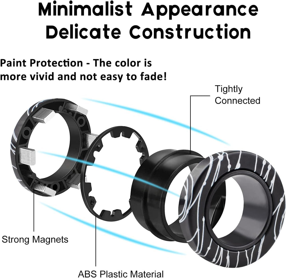 Cevioce magnetic rings close-up highlighting smooth surface and safe materials