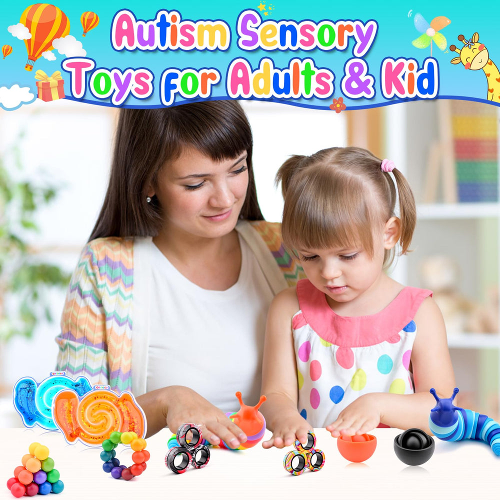 Cevioce magnetic rings fidget toy set for discreet anxiety relief
