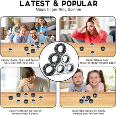 Cevioce magnetic rings in hand demonstrating easy one-handed fidget for focus