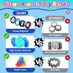 Cevioce magnetic rings fidget toy promotes concentration and calm