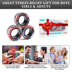 Cevioce rings group play scene shows social fidget fun and interaction.