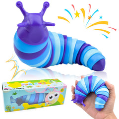 Cevioce Sensory Slug Toy front view shows compact fidget design for stress relief
