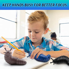 Cevioce Sensory Slug Toy close-up demonstrates crisp sound during play.
