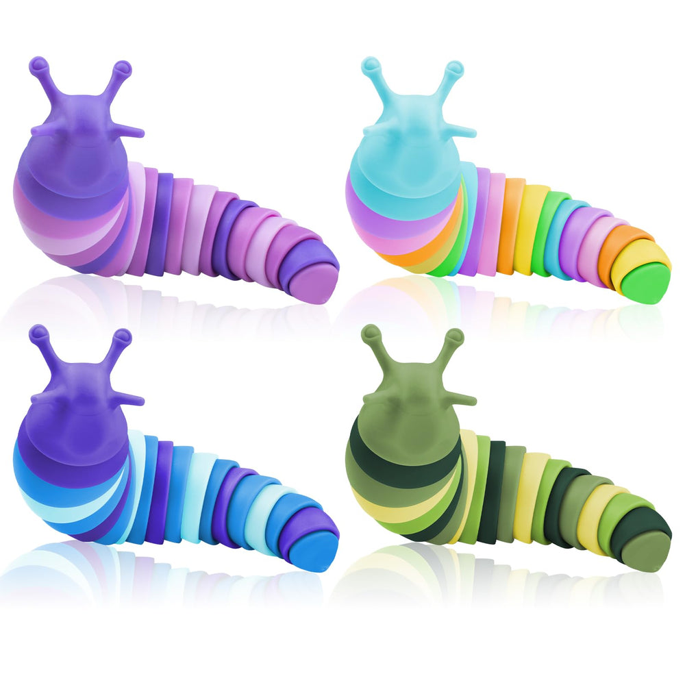 Cevioce Sensory Slug Toy curling in hand for tactile focus and calm