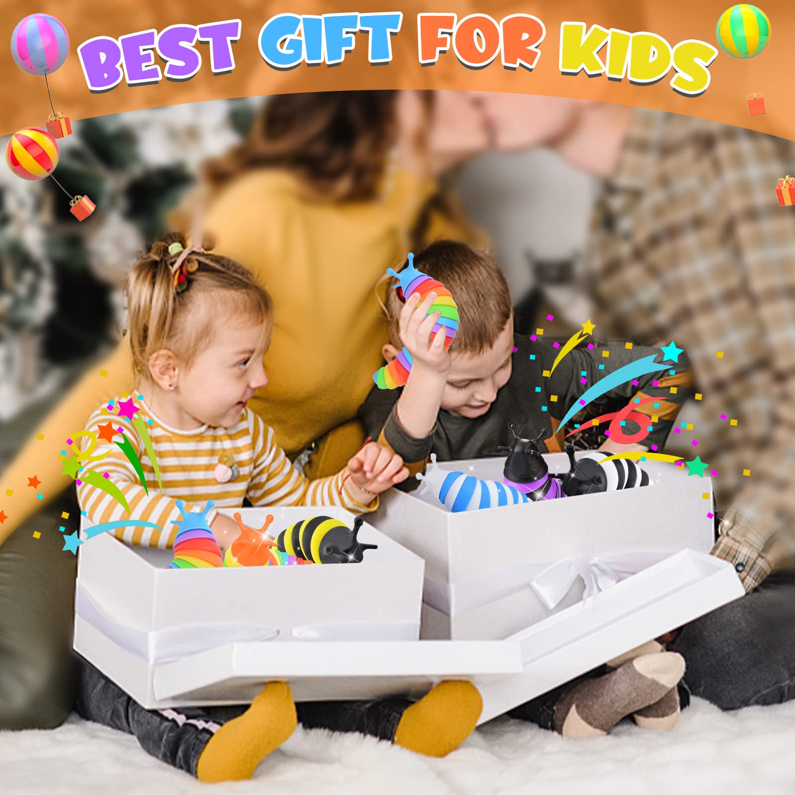 Cevioce Sensory Slug Toy, safe materials, non-toxic and easy to clean.