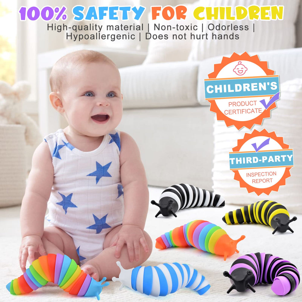 Cevioce Sensory Slug Toy, stress-relief sound, supports focus and calm.