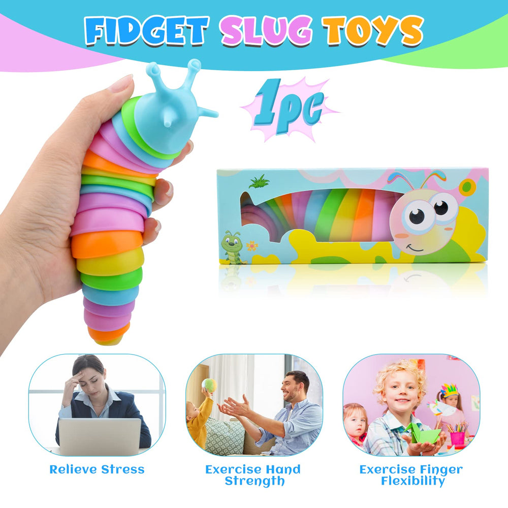 Cevioce Sensory Slug Toy on table shows easy, spill-free tabletop engagement.