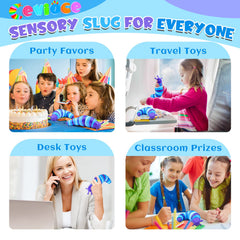 Cevioce Sensory Slug Toy is compact for travel and office use