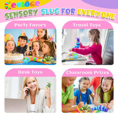 Cevioce sensory slug toy travel friendly design for on the go play.
