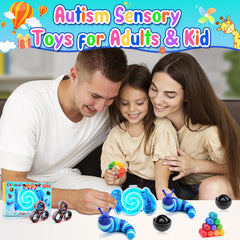 Cevioce sensory tube offers visual and tactile stimulation for concentration.
