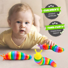 Cevioce slug fidget toy compact travel companion for calm moments