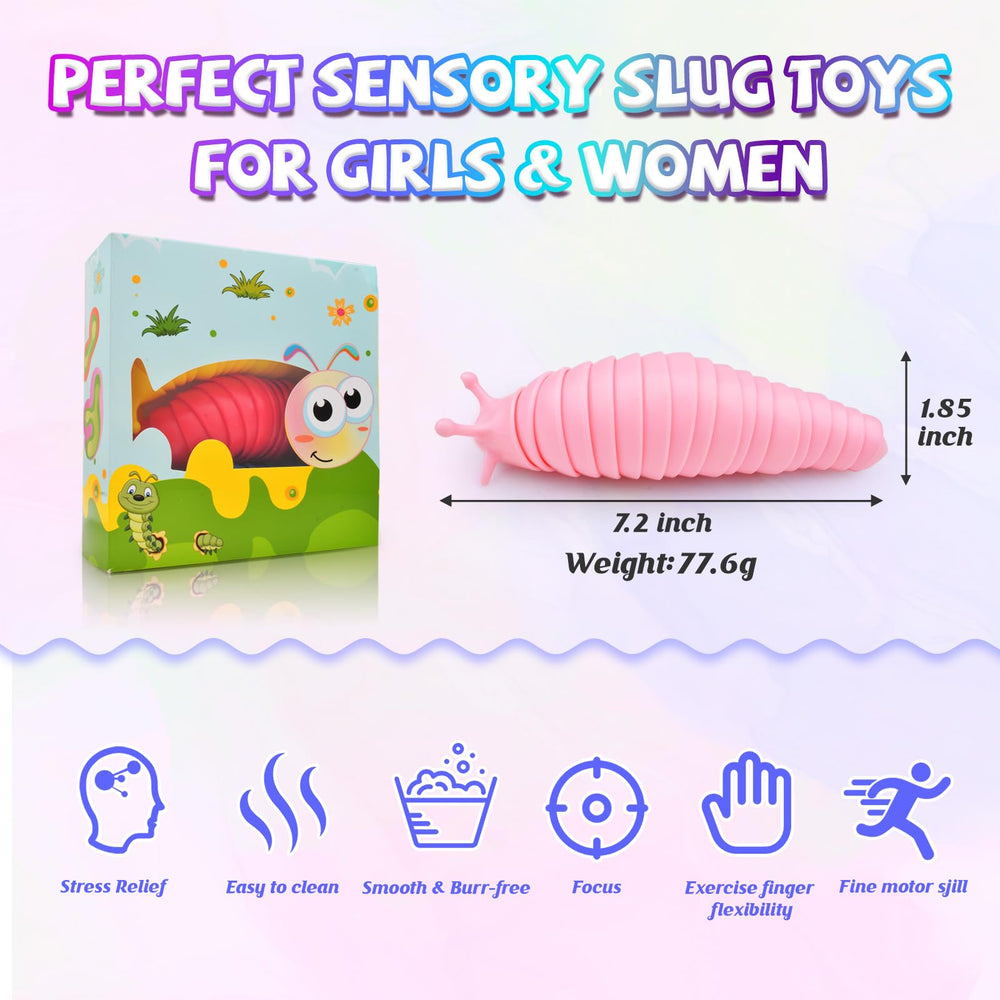 Cevioce slug toy suitable for home, office, and classroom use.