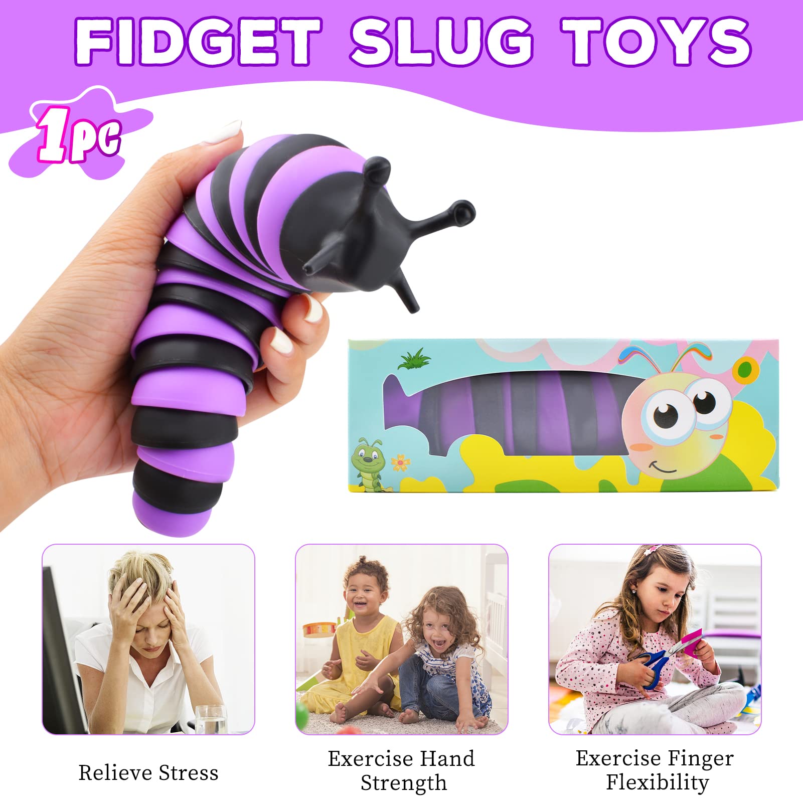 Cevioce slug toy suited for office or study breaks for relaxation.