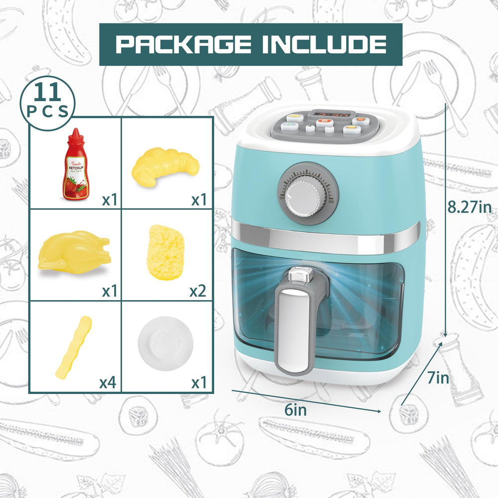 Cewuky kids kitchen pretend food with color-changing items for interactive play