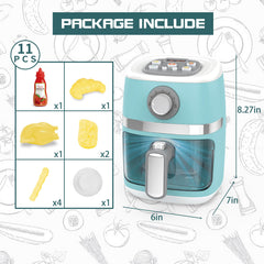 Cewuky kids kitchen pretend food with color-changing items for interactive play