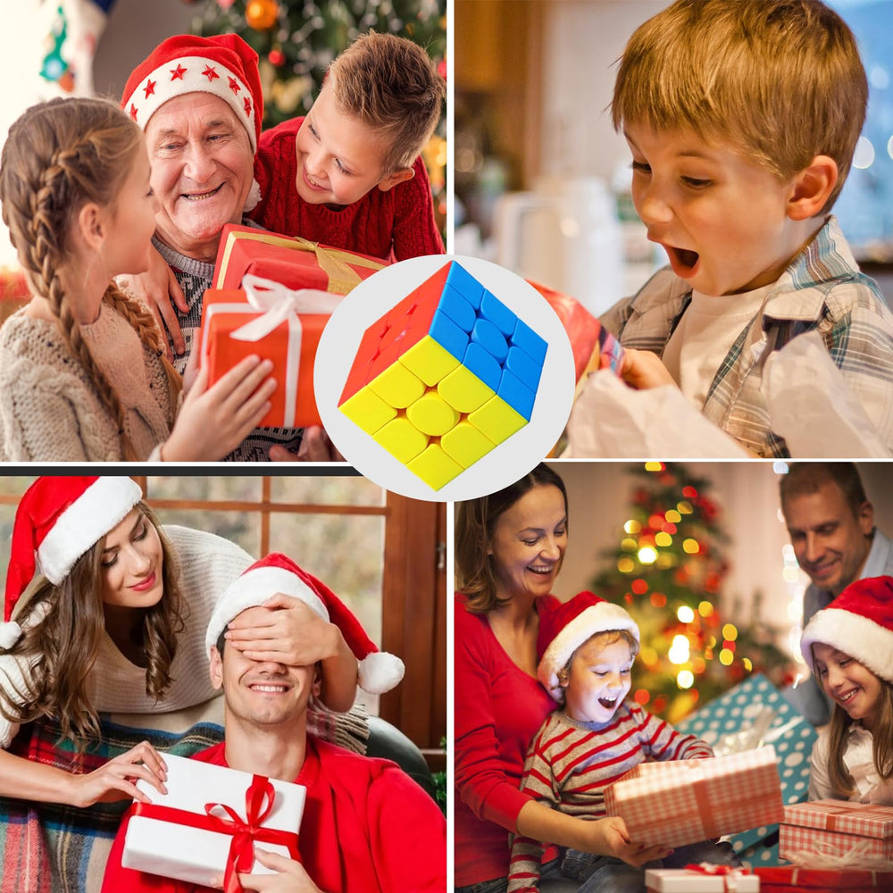 CFMOUR colorful stickerless cubes provide durable, easy-to-solve options for puzzle enthusiasts