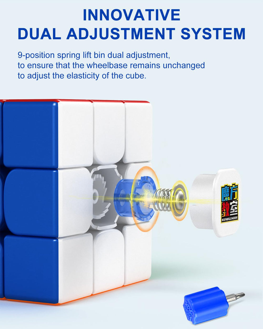 CFMOUR cube stand provides convenient display and safe storage for the puzzle.