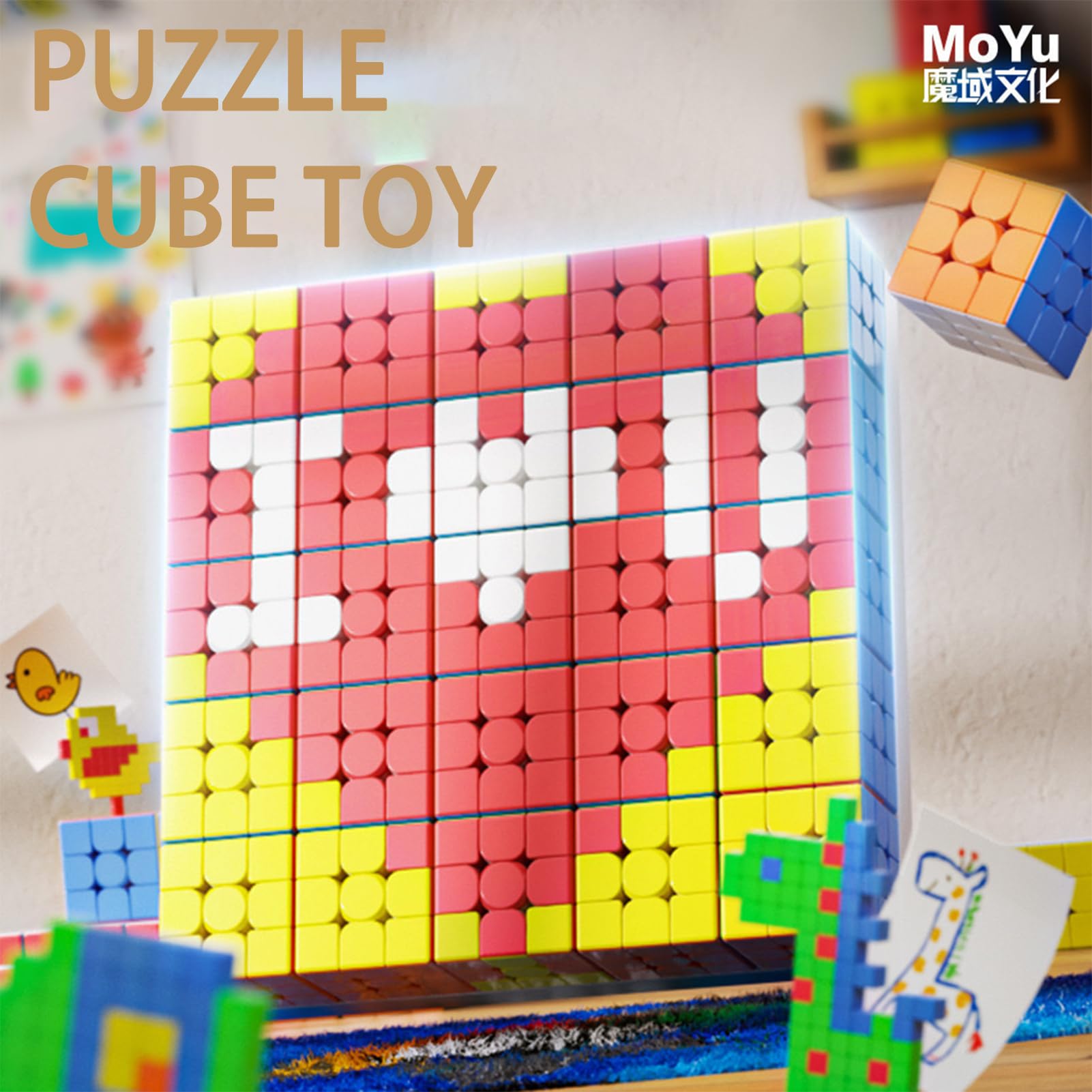 CFMOUR six-pack educational puzzle cubes for kids and adults to challenge the mind