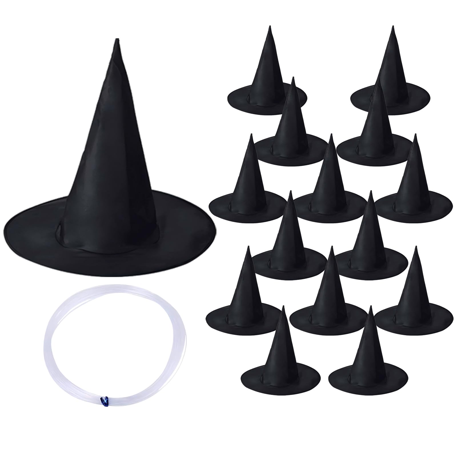 CGIYYAR 15-piece witch hats set ideal for versatile Halloween decor.