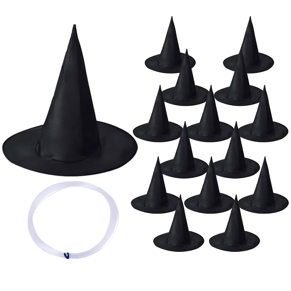 CGIYYAR 15-piece witch hats set ideal for versatile Halloween decor.