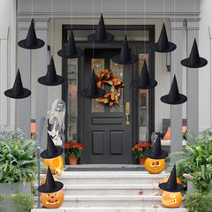CGIYYAR yard display witch hats featured in outdoor Halloween setup.
