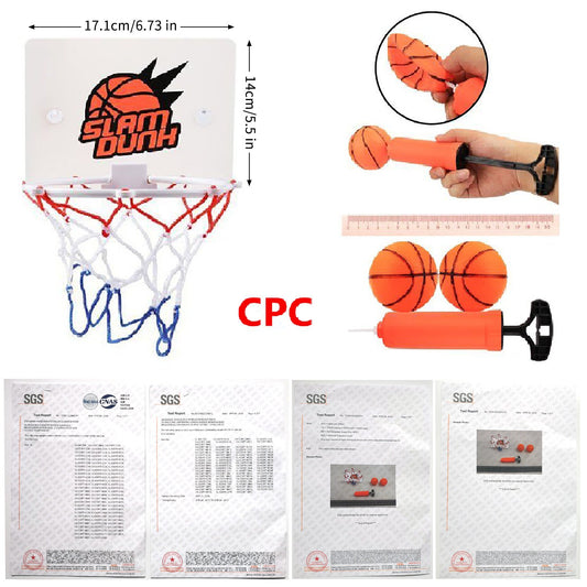 CGRTEUNIE Congerate Slam Dunk backboard dimensions shown for space saving