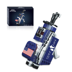 CH NTWH Golf Bag Toy Building Set final model on display enhances desk decor
