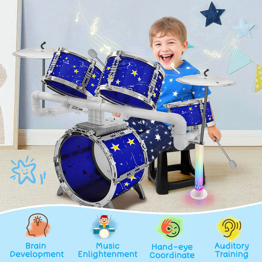 CHADRIGIVS 360-degree adjustable drum heads enable comfortable play for small hands